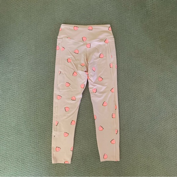 VS Victorias Secret PINK Ultimate High Waisted Legging Pant Patterned Peach 🍑 - Picture 6 of 7